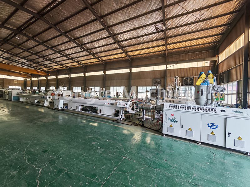 Высакахуткасная машына для вытворчасці ПЭ труб дыяметрам 16-63 мм для заказчыка з Аргенціны