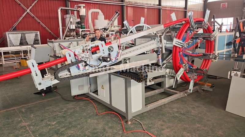Yongte 63mm Double station HDPE Pipe Auto Winder прайшоў усе выпрабаванні прадукцыйнасці
