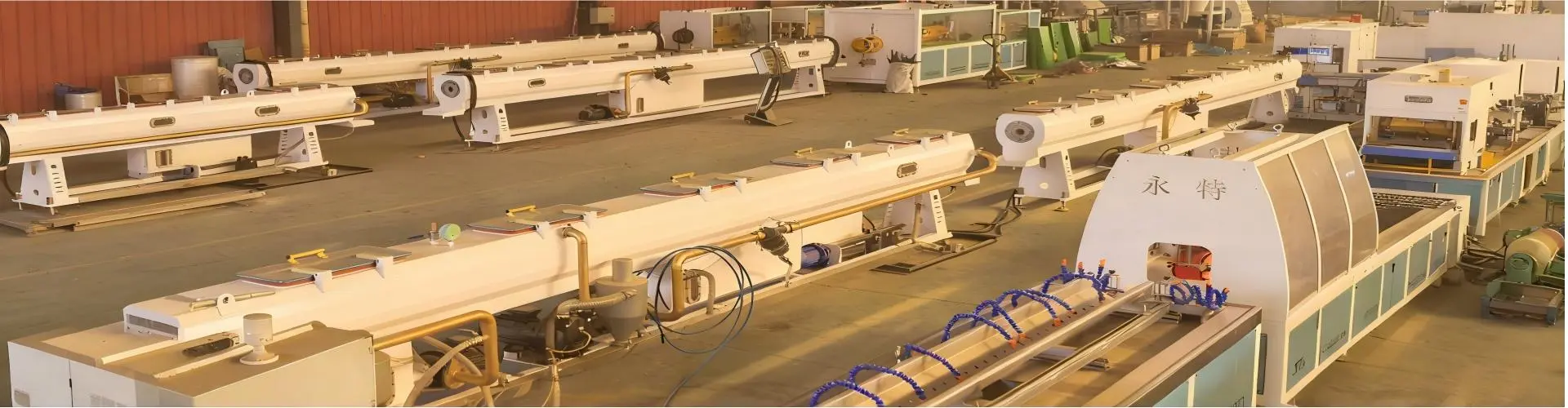 Машына для экструзіі пластыкавых труб