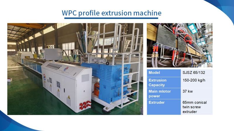 Сумесная экструзія WPC Decking Machine