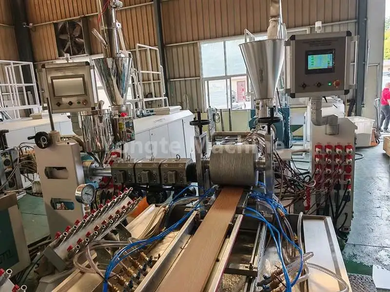 wpc decking machine